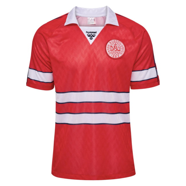 1988 Denmark Home Retro Shirt (Laudrup 11)-SoccerKits Hub | Buy Soccer Jerseys Online